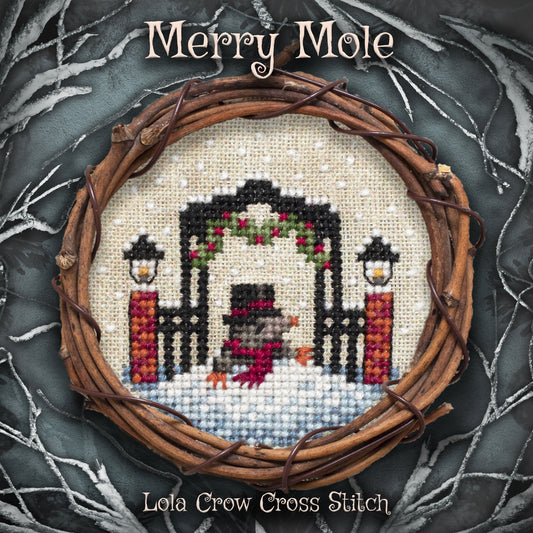PREORDER Merry Mole - Lola Crow - Cross Stitch Pattern