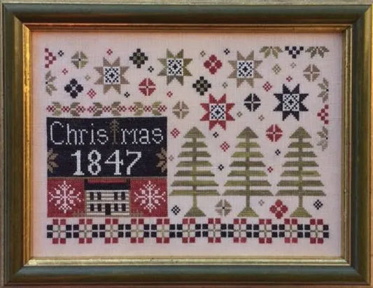 Coverlet Christmas - The Scarlett House - Cross Stitch Pattern, Needlecraft Patterns, The Crafty Grimalkin - A Cross Stitch Store