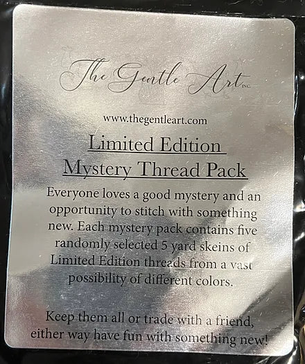 Limited Edition Mystery Thread Pack - Gentle Arts Cotton Thread - 5 yard Skein - Cross Stitch Floss