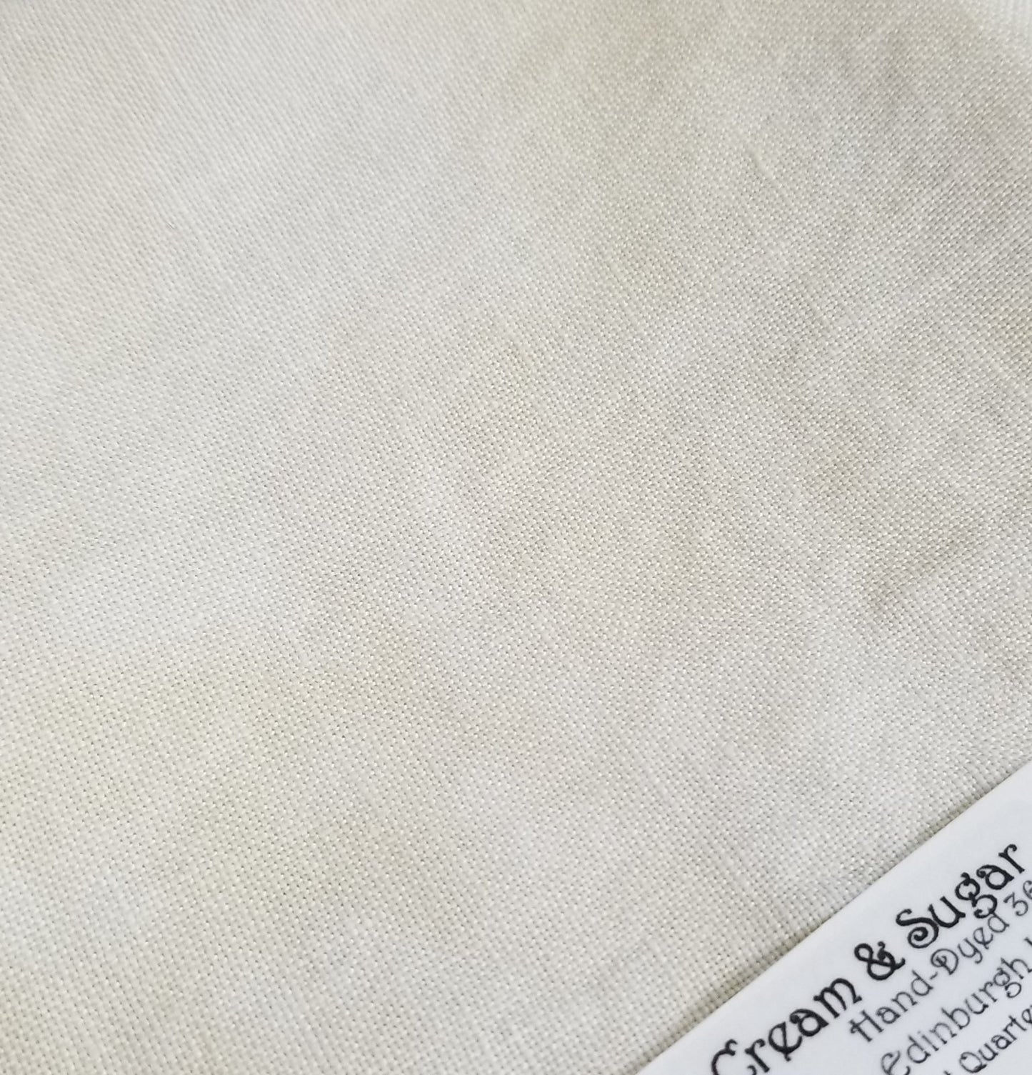 40 Count Linen - Cream and Sugar - Fiber on a Whim, Fabric, The Crafty Grimalkin - A Cross Stitch Store