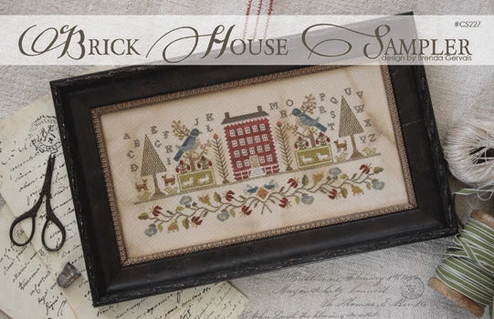 Brick House Sampler - With Thy Needle and Thread - Cross Stitch Pattern