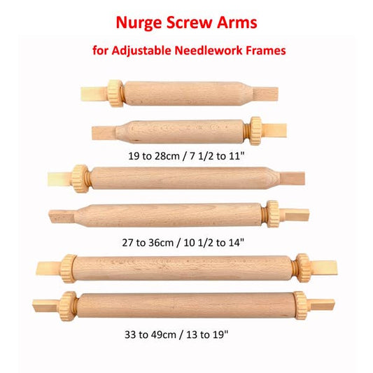 Spare Screw Arms for Nurge Adjustable Needlework Frame.