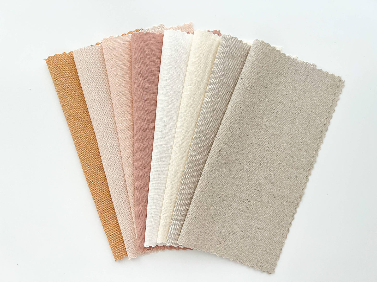 Embroidery fabric bundle, linen blend embroidery fabric pack