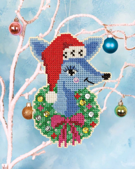 Deer Santa - Satsuma Street - Cross Stitch Kit, Uncategorized, The Crafty Grimalkin - A Cross Stitch Store