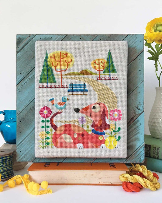 Dog Park - Satsuma Street - Cross Stitch Pattern, Needlecraft Patterns, The Crafty Grimalkin - A Cross Stitch Store