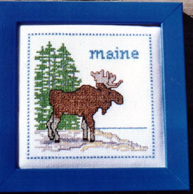 Maine Moose - Sequin Designs Cross Stitch Pattern