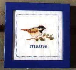 Maine Chickadee - Sequin Designs Cross Stitch Pattern