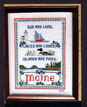 Maine Sampler - Sequin Designs Cross Stitch Pattern