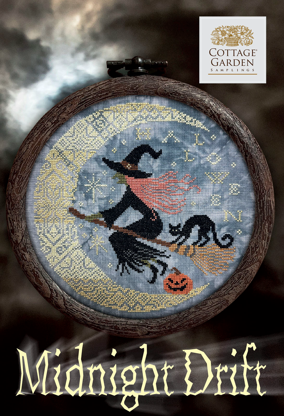 Midnight Drift - Cottage Garden Samplings - Cross Stitch Pattern