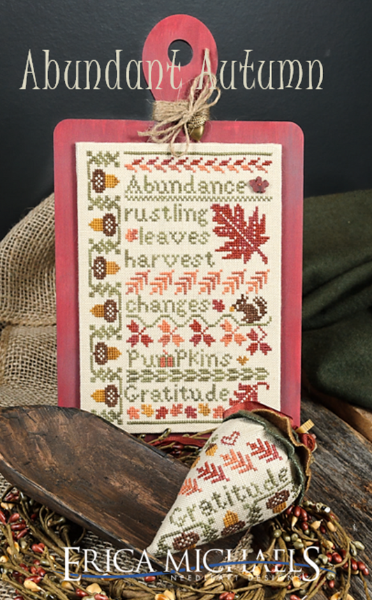PREORDER Abundant Autumn - Erica Michaels - Cross Stitch Pattern