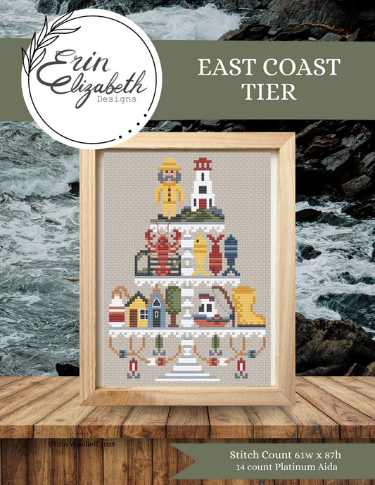 East Coast Tier - Erin Elizabeth - Cross Stitch Pattern