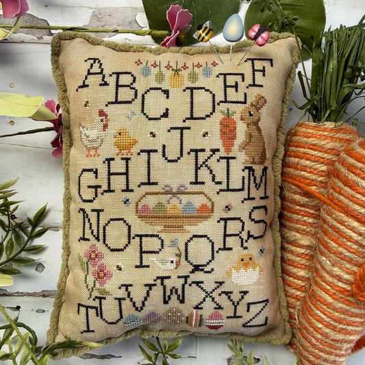 Easter Alphabet Samper - Puntini Puntini - Cross Stitch Pattern