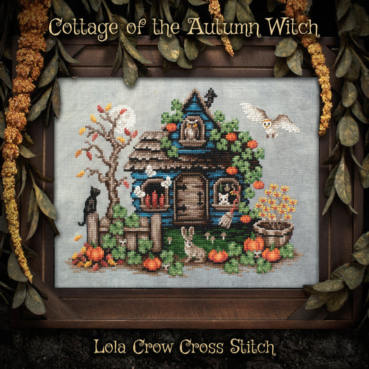 PREORDER Cottage of the Autumn Witch - Lola Crow - Cross Stitch Pattern