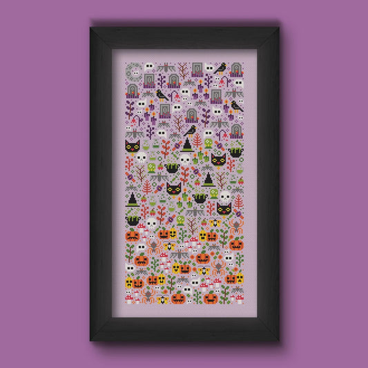 Halloween Garden - Una Buena Pieza - Cross Stitch Pattern
