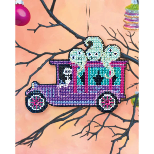 Haunted Hearse - Satsuma Street - Cross Stitch Kit, Uncategorized, The Crafty Grimalkin - A Cross Stitch Store