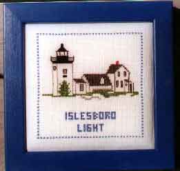 Islesboro Light - Sequin Designs Cross Stitch Pattern, Sequins & Glitter, The Crafty Grimalkin - A Cross Stitch Store