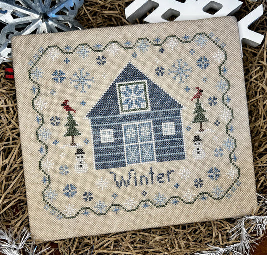 Winter at the Barn - The Camping Stitcher - Cross Stitch Pattern, Needlecraft Patterns, Needlecraft Patterns, The Crafty Grimalkin - A Cross Stitch Store