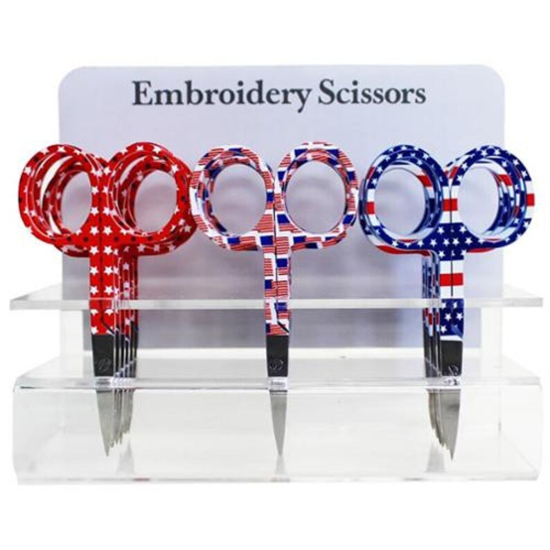 Patriotic Embroidery Scissors - Allary, Craft & Office Scissors, The Crafty Grimalkin - A Cross Stitch Store