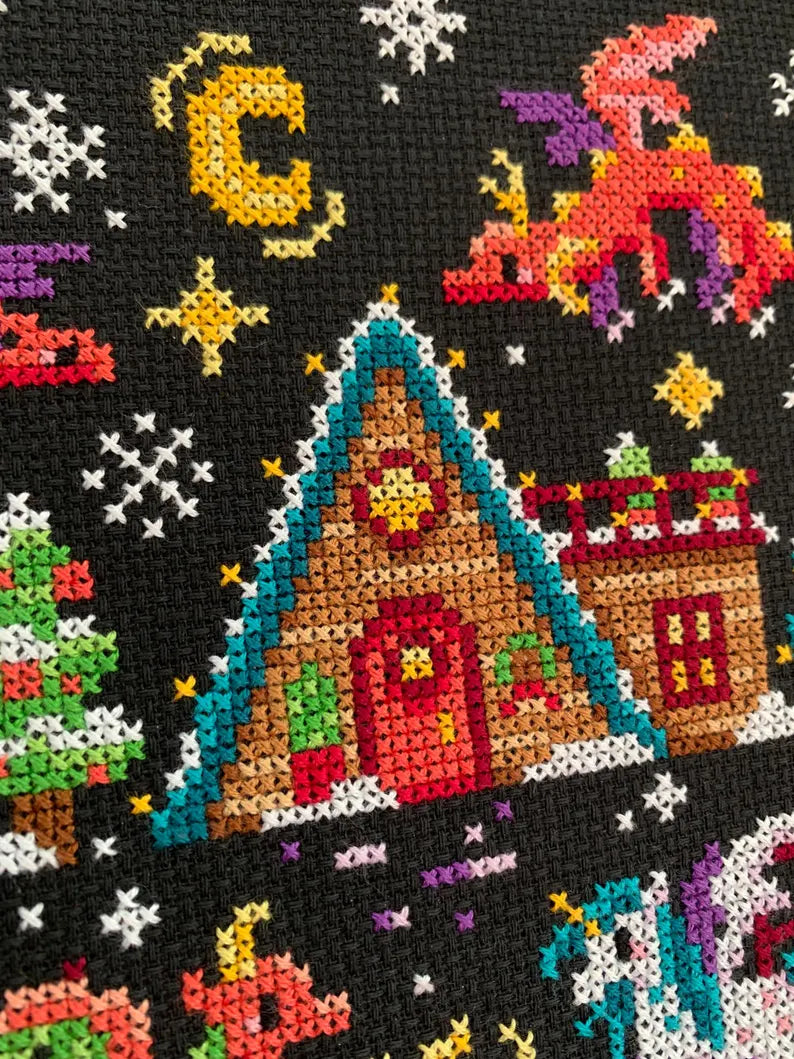 Christmas Dragons - Flossy Fox Shop - Cross Stitch Pattern