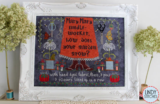Mary, Mary Needleworker - Lindy Stitches - Cross Stitch Pattern
