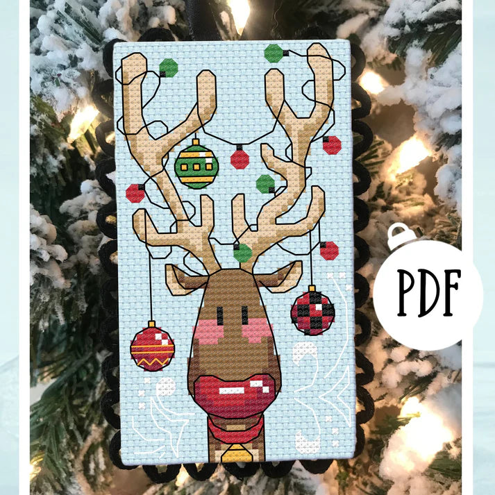 Rudolph The Red Nosed Reindeer - Autumn Lane - Cross Stitch Pattern