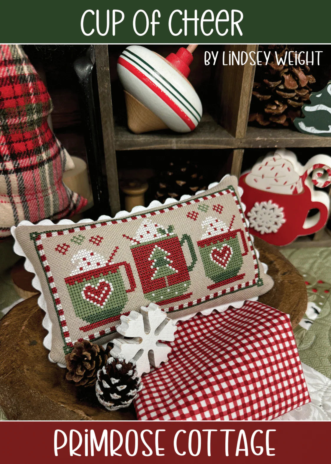 Cup of Cheer - Primrose Cottage - Cross Stitch Pattern