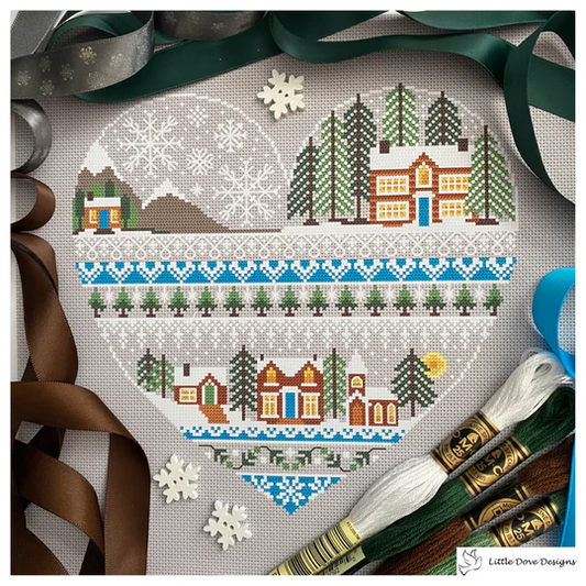 Heart of Winter - Little Dove Designs, The Crafty Grimalkin - A Cross Stitch Store