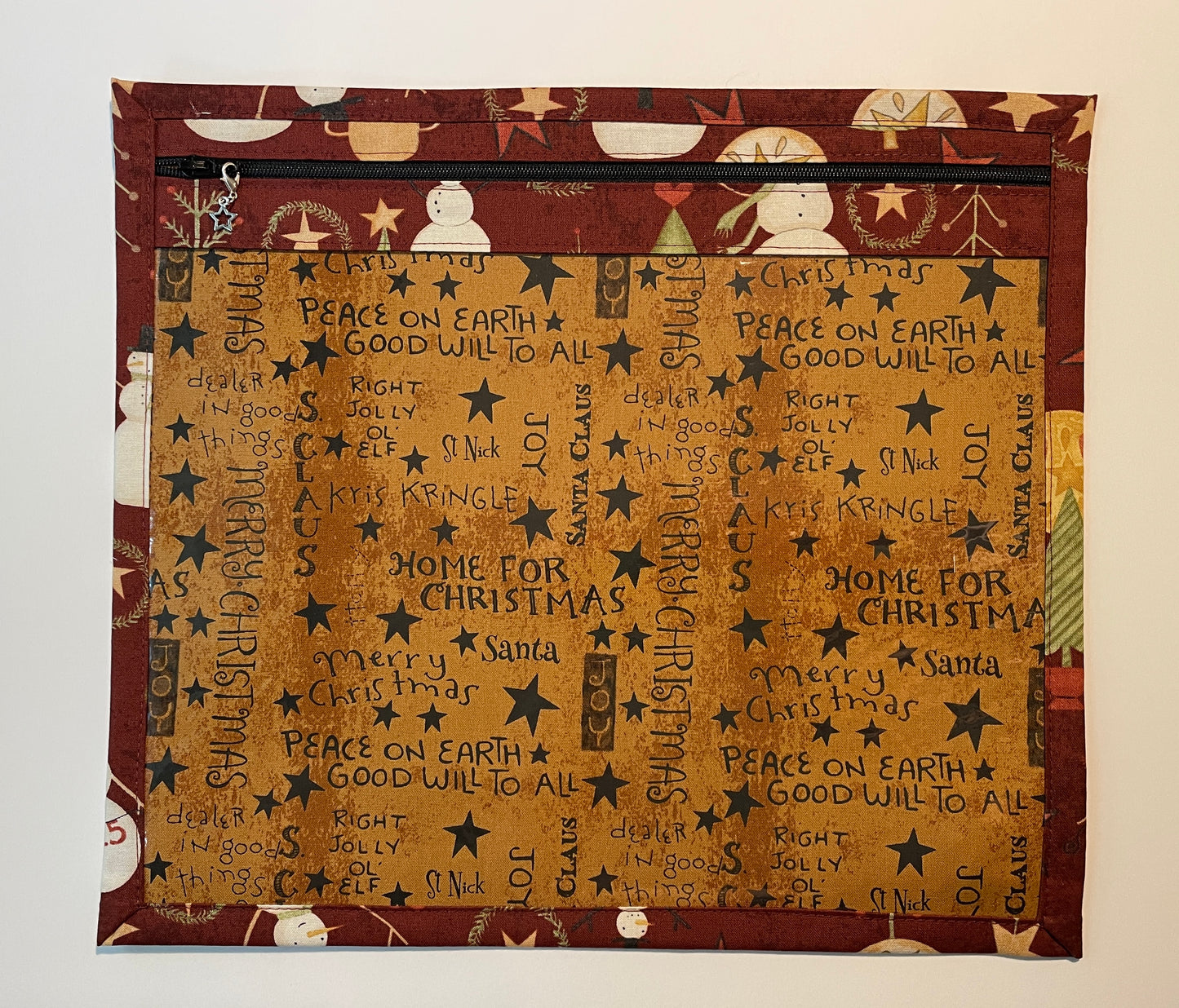 Christmas Vinyl Window Cross Stitch/Needlework Project Bag - December 25, Thread & Yarn Organizers, Thread & Yarn Organizers, The Crafty Grimalkin - A Cross Stitch Store