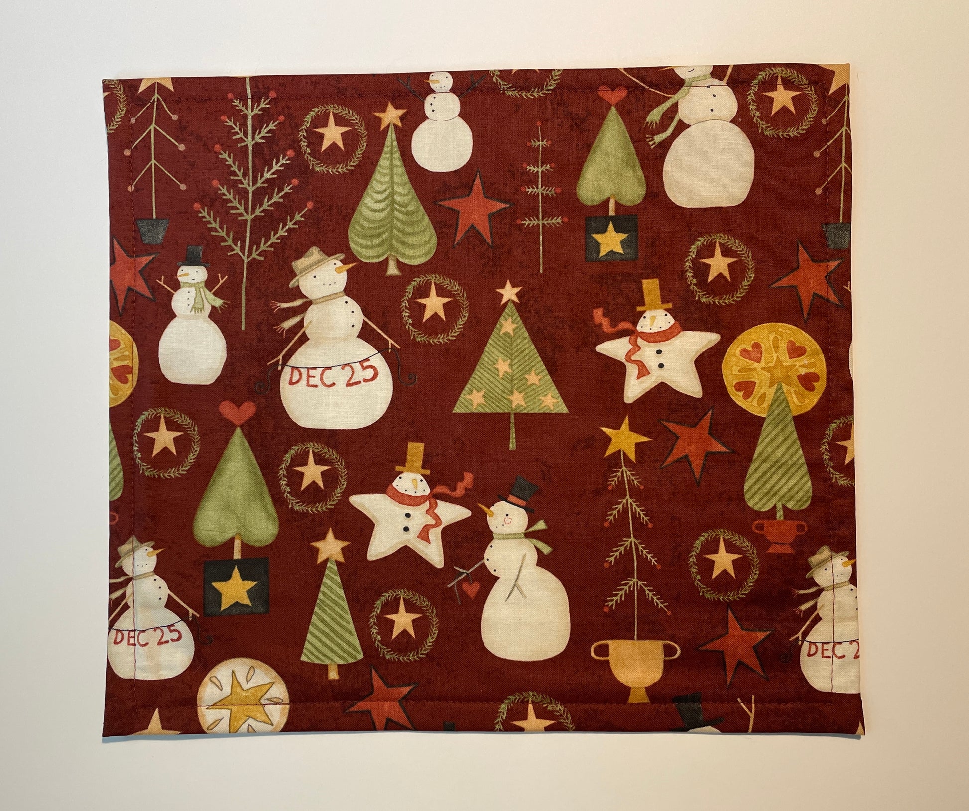 Christmas Vinyl Window Cross Stitch/Needlework Project Bag - December 25, Thread & Yarn Organizers, Thread & Yarn Organizers, The Crafty Grimalkin - A Cross Stitch Store