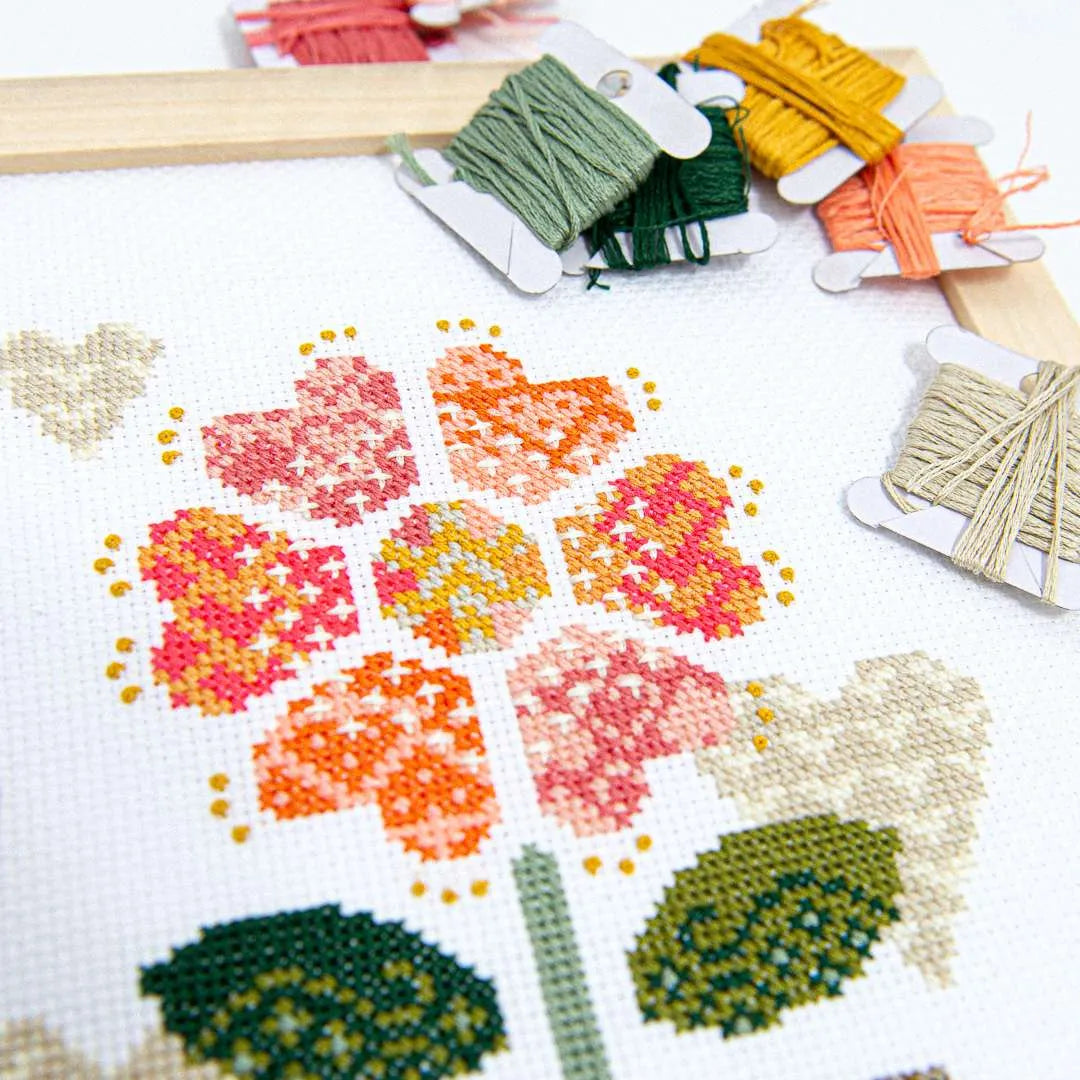 Love Grows Here - Counting Puddles - Cross Stitch Pattern, Needlecraft Patterns, The Crafty Grimalkin - A Cross Stitch Store