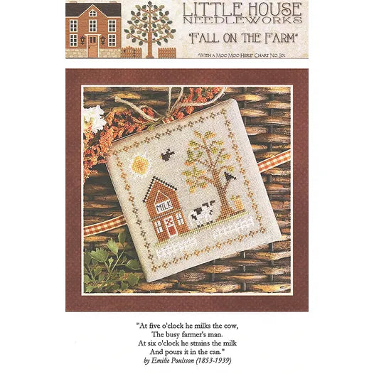 With a Moo Moo Here - Fall on the Farm #6 - Little House Needlework - Cross Stitch Pattern, Needlecraft Patterns, Needlecraft Patterns, The Crafty Grimalkin - A Cross Stitch Store