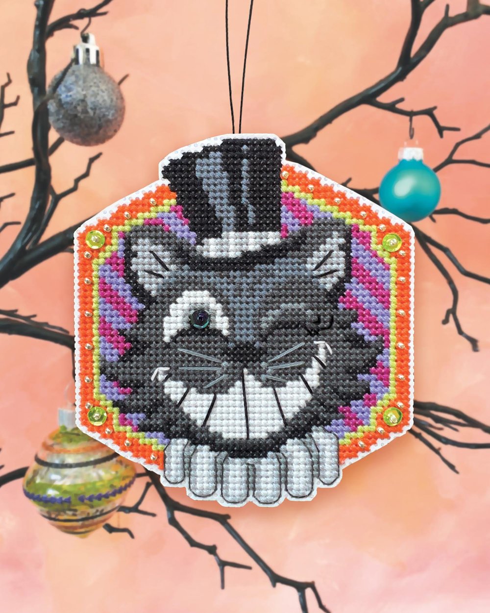 The Marvelous Mr. Meow - Satsuma Street - Cross Stitch Kit, The Crafty Grimalkin - A Cross Stitch Store
