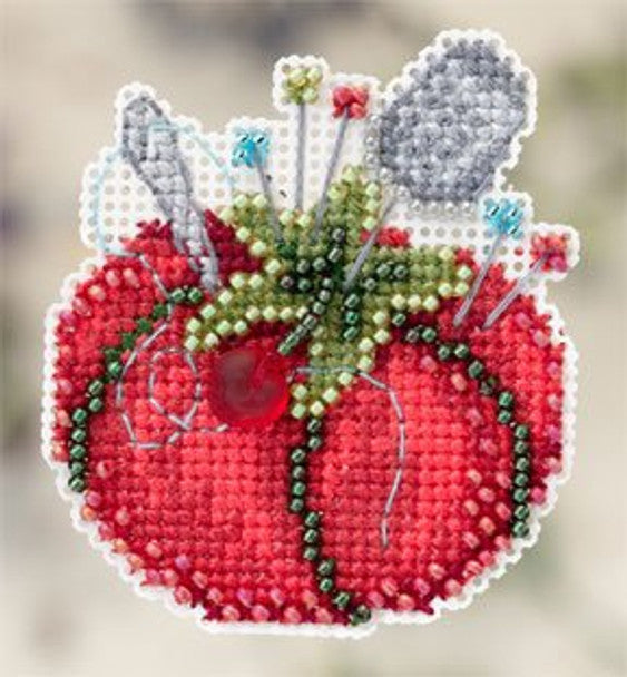 Tomato Pincushion - Mill Hill - Winter 2012 Seasonal Ornament, Needlecraft Kits, Needlecraft Kits, The Crafty Grimalkin - A Cross Stitch Store
