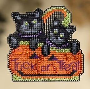 Kitty Treats - Mill Hill - Autumn Harvest Seasonal Ornament, Needlecraft Kits, Needlecraft Kits, The Crafty Grimalkin - A Cross Stitch Store