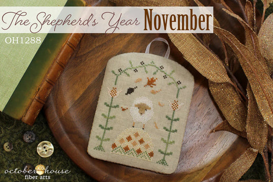 The Shepherd's Year - November - October House Fiber Arts - Cross Stitch Pattern