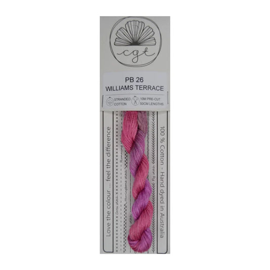 Williams Terrace PB 26 - Cottage Garden Threads, Thread & Floss, The Crafty Grimalkin - A Cross Stitch Store