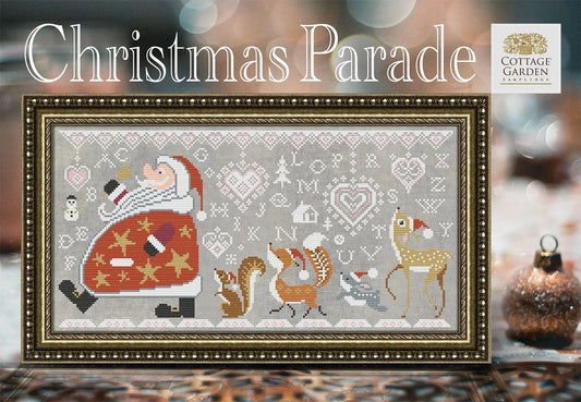 Christmas Parade - Cottage Garden Samplings - Cross Stitch Pattern, Needlecraft Patterns, Needlecraft Patterns, The Crafty Grimalkin - A Cross Stitch Store
