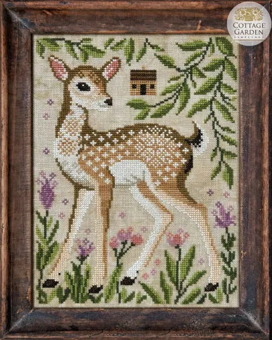 The Fawn - A Year in the Woods II #11 - Cottage Garden Samplings - Cross Stitch Pattern