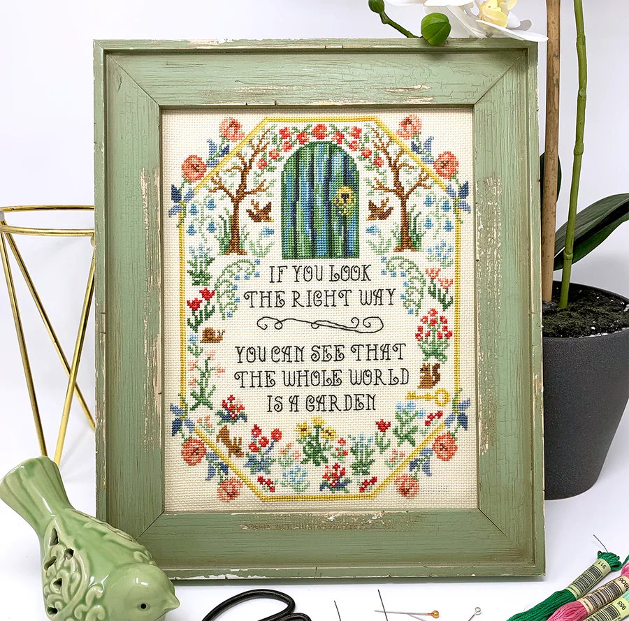 Secret Garden - Tiny Modernist - Cross Stitch Pattern, Needlecraft Patterns, Needlecraft Patterns, The Crafty Grimalkin - A Cross Stitch Store
