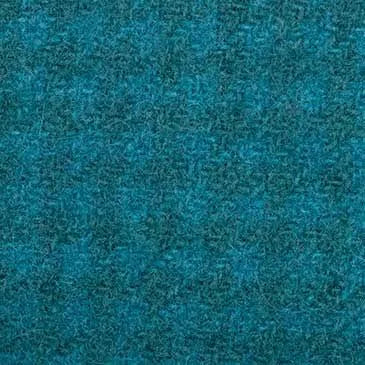 Ocean Houndstooth Wool Fabric - Weeks Dye Works