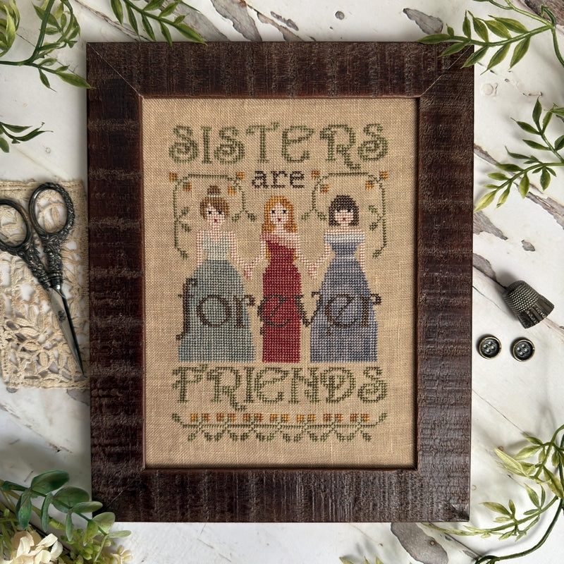 Sisters Are Forever Friends - Puntini Puntini - Cross Stitch Pattern