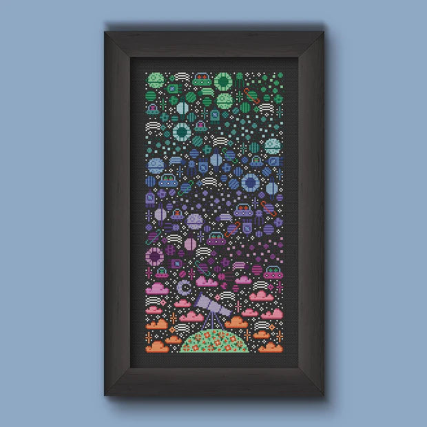 Space Sky - Una Buena Pieza - Cross Stitch Pattern