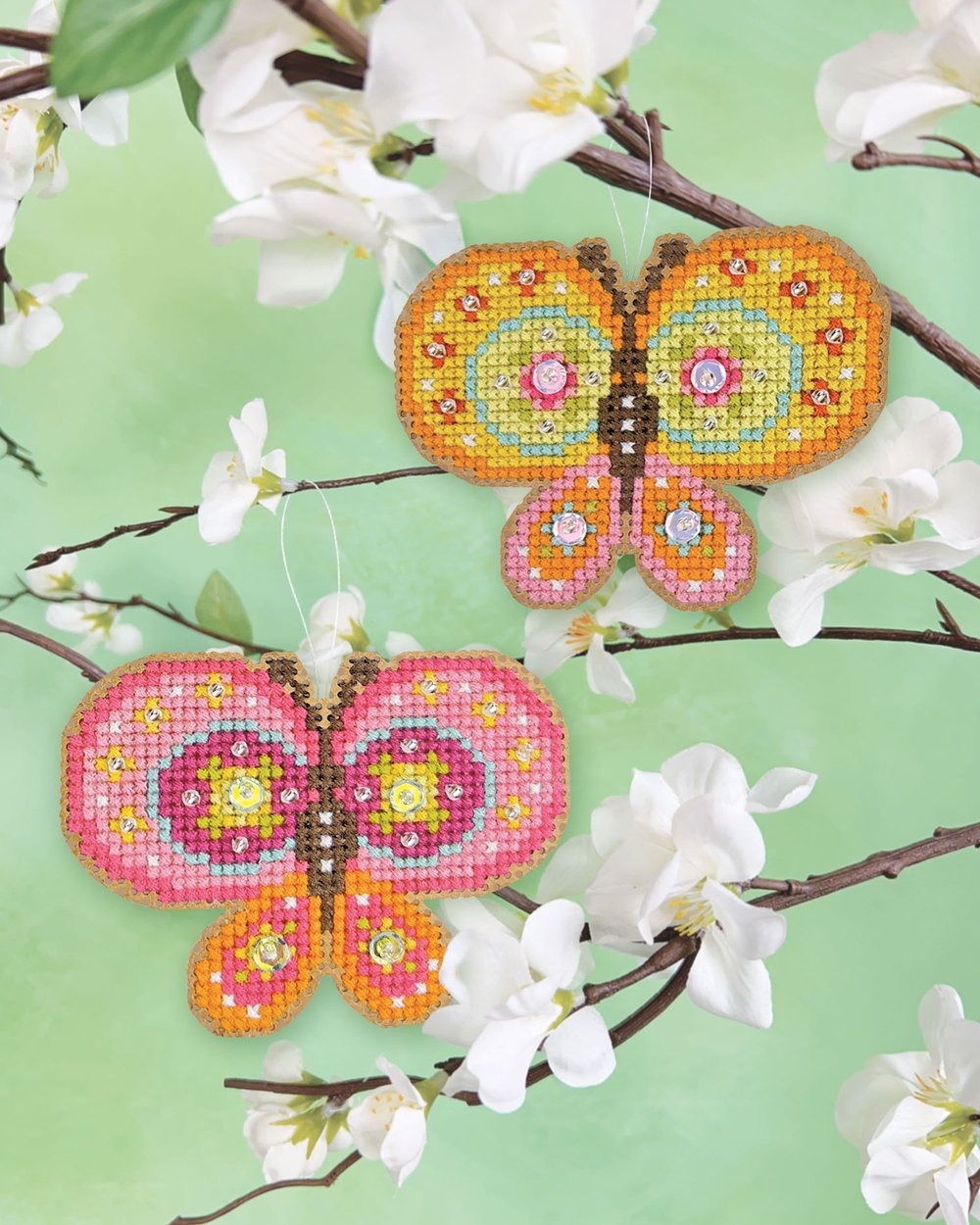 Springamajigs Butterflies - Satsuma Street - Cross Stitch Kit