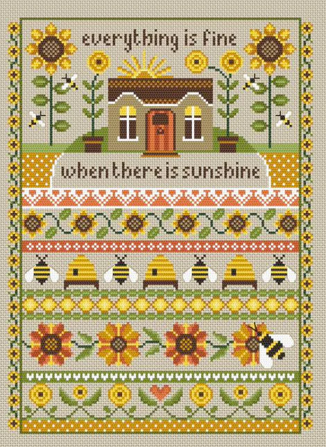 Sunflower Cottage - Little Dove Designs - Cross Stitch Pattern