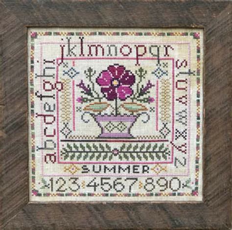 Seasonal Sampler Summer - Tellin Emblem - Cross Stitch Pattern, Needlecraft Patterns, The Crafty Grimalkin - A Cross Stitch Store
