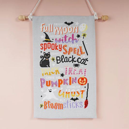 Touch of Magic - Halloween Cross Stitch Kit | by Caterpillar Cross Stitch, Needlecraft Kits, The Crafty Grimalkin - A Cross Stitch Store