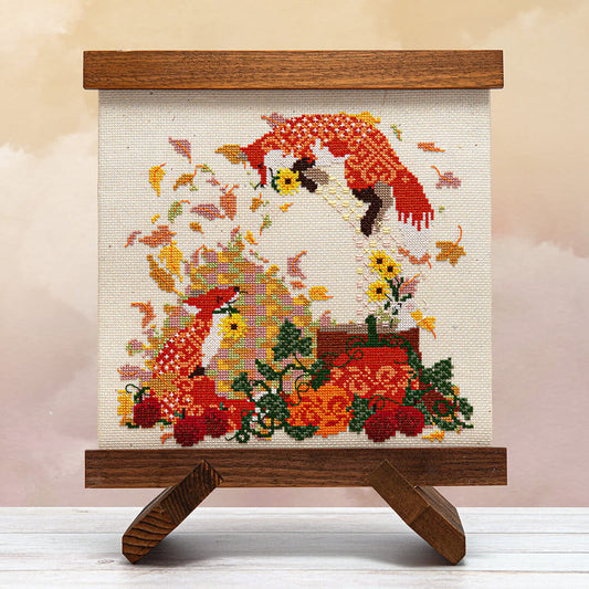 Frolicking Foxes - Counting Puddles - Cross Stitch Pattern
