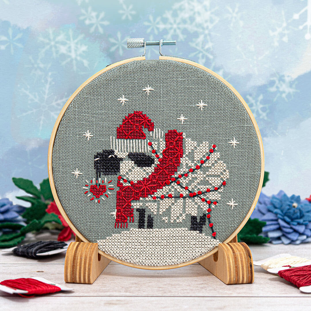 PREORDER Snowflake Sheep Ornament - Counting Puddles - Cross Stitch Pattern, Needlecraft Patterns, The Crafty Grimalkin - A Cross Stitch Store