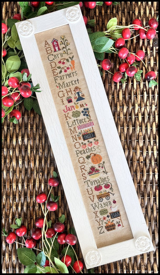 Farmer's Market ABC's - Little House Needleworks - Cross Stitch Pattern, Needlecraft Patterns, The Crafty Grimalkin - A Cross Stitch Store