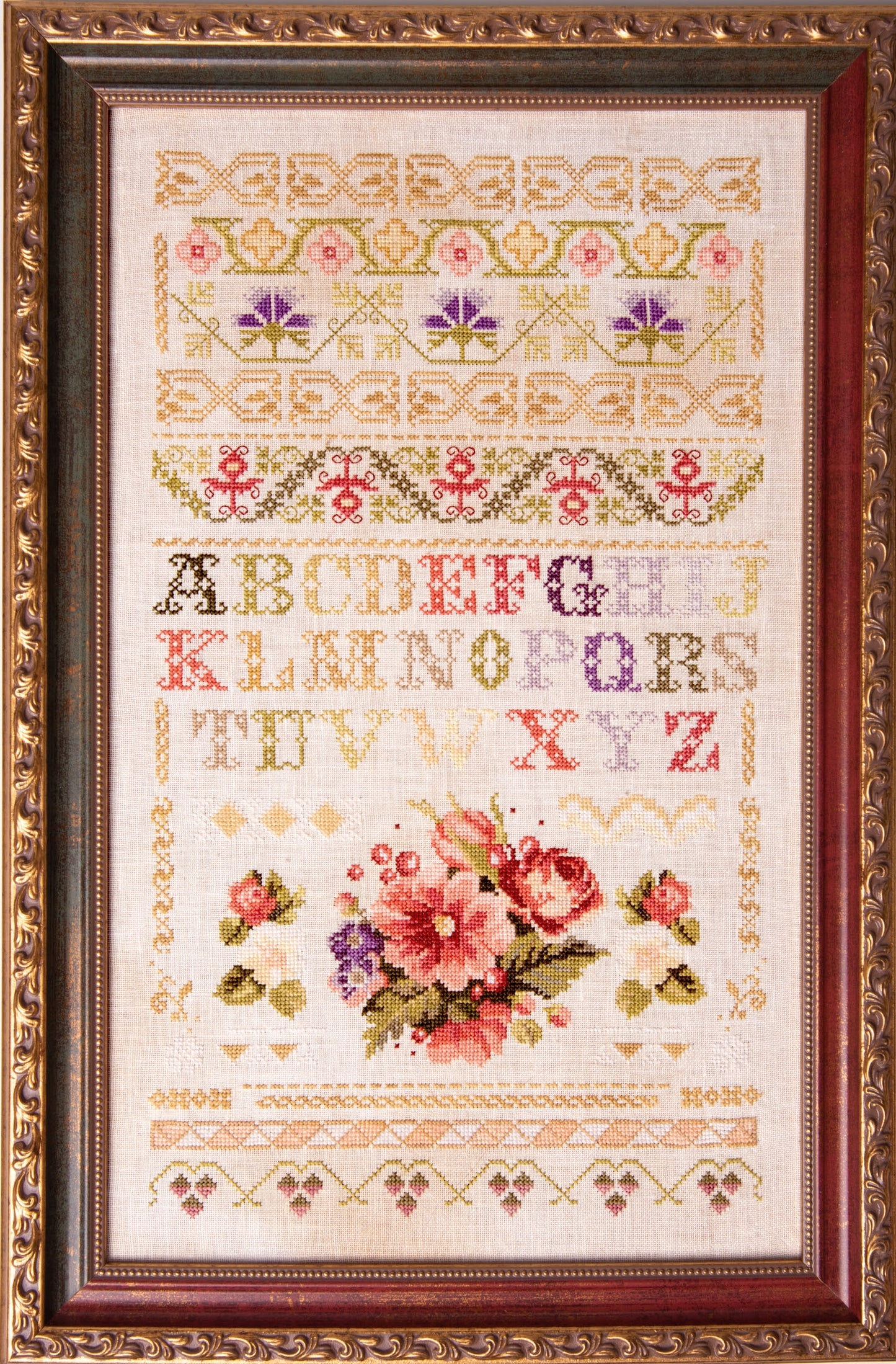 Floral Band Sampler - Samplers and Primitives - Cross Stitch Pattern